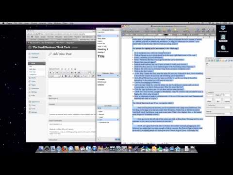Posting Articles Images Video etc in Wordpress