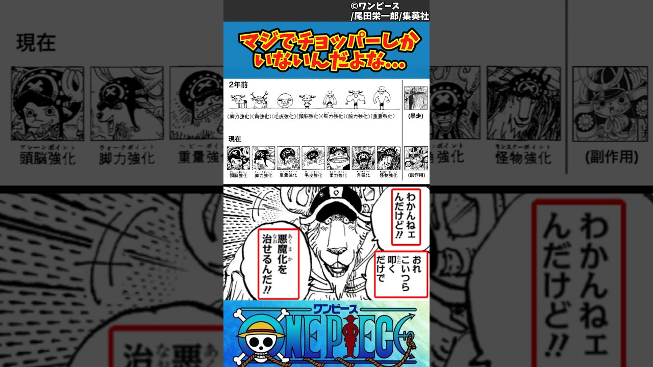 【ワンピース】マジでチョッパーしかいないんだよな... #ワンピース #反応集
