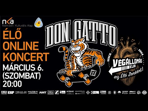 Don Gatto Élő Online Koncert - Végállomás Klub