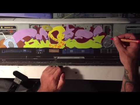 BOOGIE  The Molotow Train Canvas