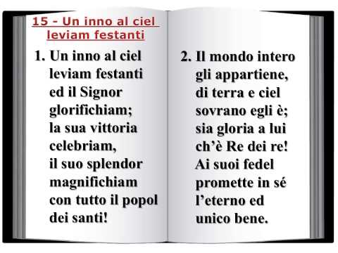 15 Un inno al ciel leviam festanti - Innario Chiesa Avventista 2014