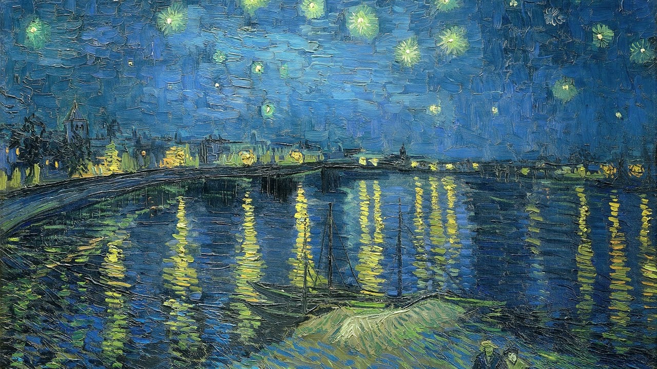 Van Gogh’s Starry Night Over the Rhône | Ambient 4K Art for TV