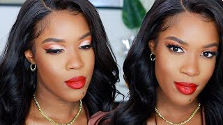 Holiday Glam Makeup tutorial ft Ana Louisa| Sanny Beauty
