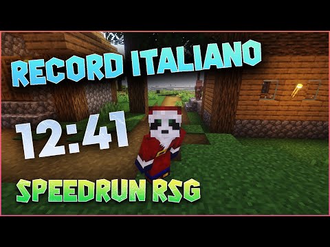 (EX) RECORD ITALIANO! [12:41] - SPEEDRUN RSG MINECRAFT ITA (DESCRIZIONE)