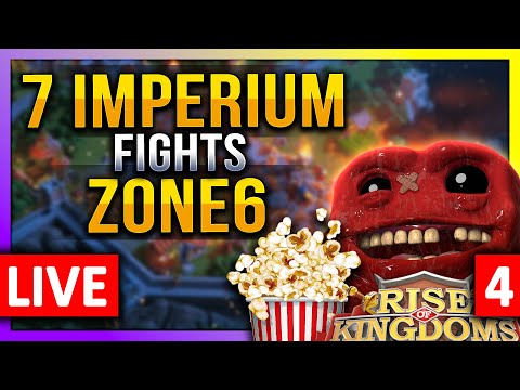 7 Imperium Zone6 Fights 🔥 LIVE! 🔴 S21041 #4 - Rise of Kingdoms