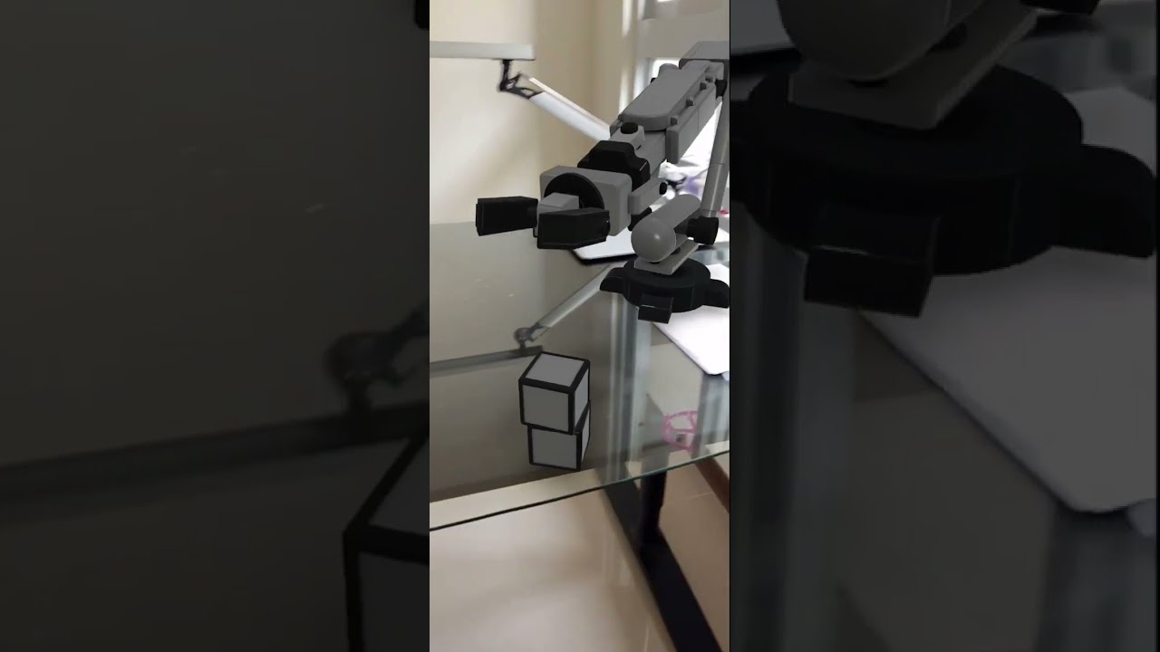 Augmented Reality industrial robot with an AR Code | ar-code.com