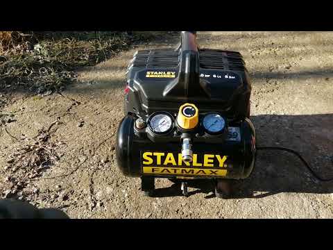 Stanley Fatmax Silent Air Compressor Assembly Before First Start ASMR