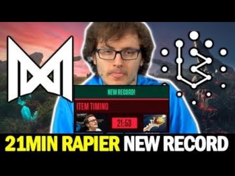 MIRACLE 21min Divine Rapier New Record (2 Games) NIGMA vs BRAME