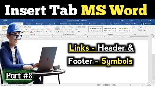 MS WORD - Links _ Header and footer _ Symbols in Insert Tab MS Word _ Ms Word Tutorial