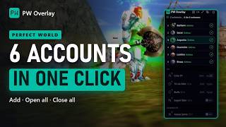 Perfect World auto login: open all 6 accounts in one click | PW Overlay