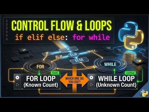 Python Control Flow: If Elif Else, For Loops, While Loops, Break-Continue- Pass | The Analytics Flow