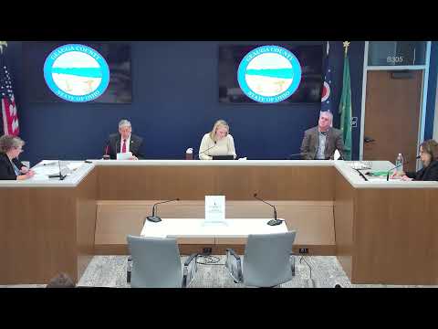 Geauga County Board of County Commissioners Meeting of 6th January 2026.