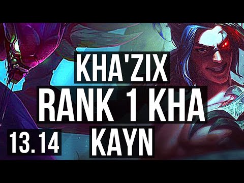 KHA vs KAYN (JNG) | Rank 1 Kha, 11/0/8, Rank 7, Legendary, 300+ games | EUW Challenger | 13.14