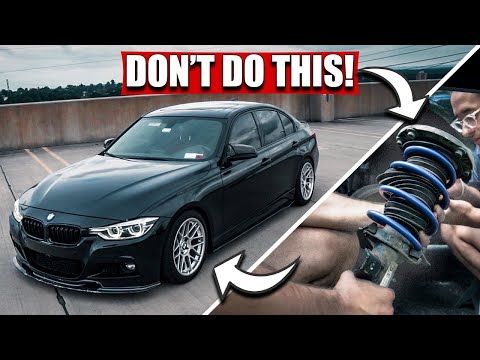 FINALLY LOWERED MY BMW F30 *this was not easy…*
