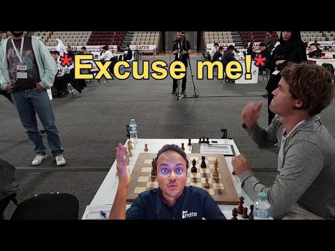 Why did Magnus Carlsen call his opponent? | Carlsen vs Karthikeyan | Qatar Masters 2023