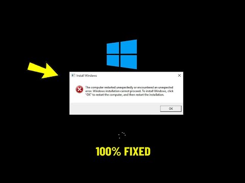 Fix The computer restarted unexpectedly or encountered an unexpected error Windows 10/11/7 ⚠️