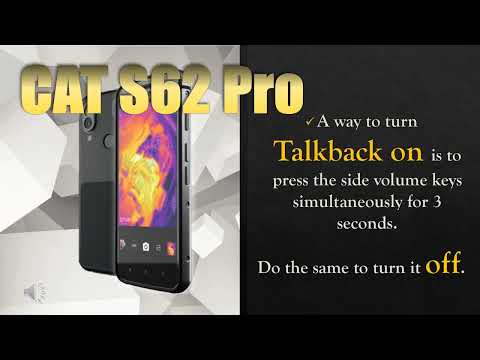 CAT S62 Pro | turn Talkback ON or OFF