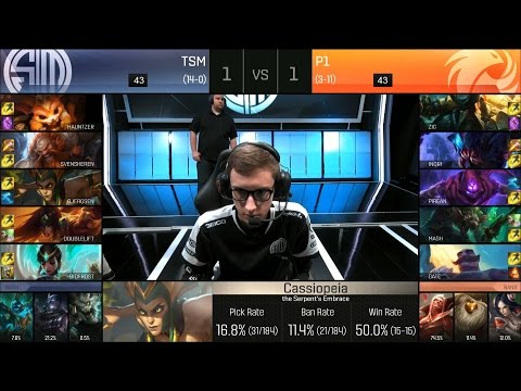 TSM vs P1 Game 3 Highlights - TEAM SOLOMID vs PHOENIX1 NA LCS Week 8 Summer 2016