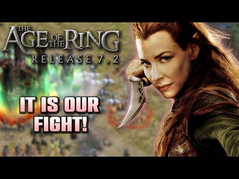 Age of the Ring mod 7.2 | Playing as Woodland Realm in a 4v4 | For the Silvan Elves!
