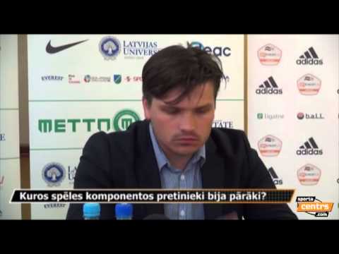 Pēcspēles preses konference no spēles ar FS Metta/LU 2:1