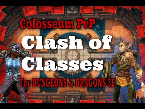 D&D PVP: Clash of Classes |1v1 Colosseum - Wizard Bladesinger vs Druid Circle of the Moon