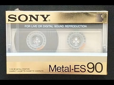 Sony Metal-ES 90 cassette tape unpacking