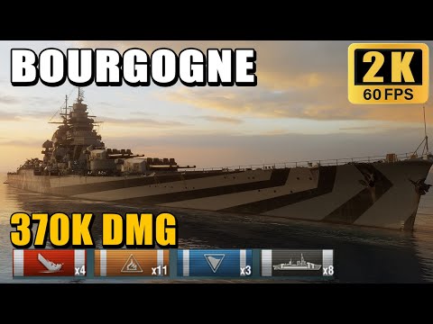 Battleship Bourgogne: NA base xp record on two brothers