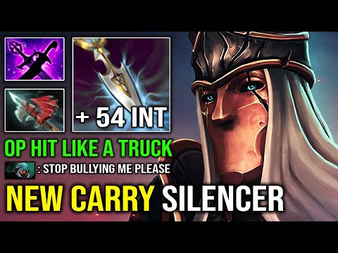 NEW Offlane Silencer Guide +54 INT Pure DPS Hit Like a Truck EZ MMR Delete Everything Dota 2