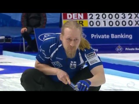 World class curling shots: Sven Michel and Aku Kauste