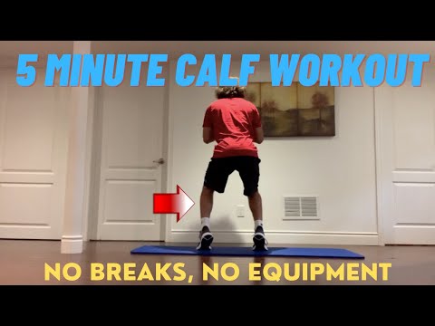 5 Minute INTENSE Calf Workout (No Breaks)