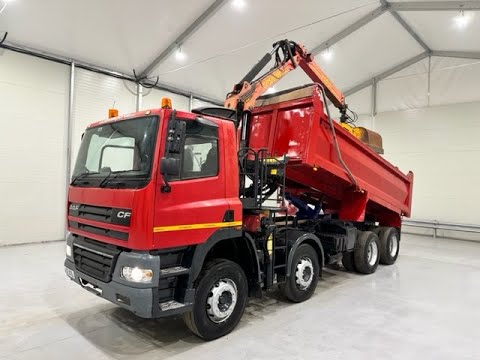 LA02 XTL - DAF CF85 340 8x4 Steel Tipper Grab | Law Truck Centre UK
