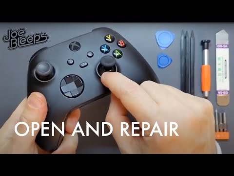 Xbox Series X / S controller disassembly with broken joystick repair and reassembly