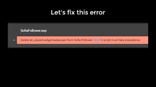 FIX Loot error SofiaFollower with SkyUI mod