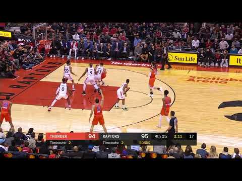 Final Minutes, Oklahoma City Thunder vs Toronto Raptors | 12/29/19 | Smart Highlights