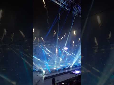 DEL Wintergame Abschlussfeuerwerk im RheinEnergieStadion    Kölner Haie vs Düsseldorf