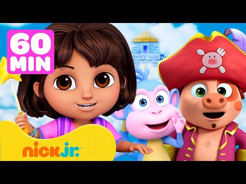Dora | Histórias de Piratas da Dora por 60 Minutos! com Boots | Nick Jr. em Português