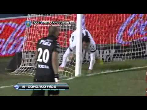 Gol de Ríos Quilmes 1 Argentinos 0 Fecha 17 Torneo Final 2014