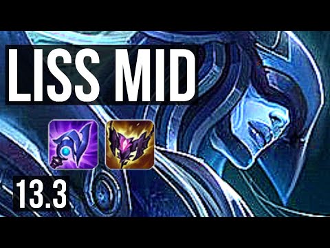 LISS vs VEL'KOZ (MID) | 8/1/4, 700+ games, 1.3M mastery, Godlike | EUW Diamond | 13.3