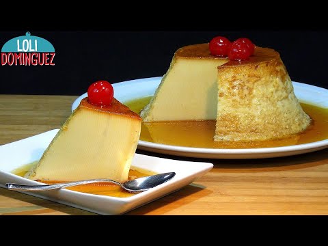 FLAN DE LECHE CONDENSADA EN 10 MINUTOS. Sin horno y de tamaño familiar - Loli Domínguez - DULCES