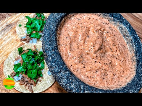 ¿Cómo hacer SALSA TATEMADA de CHILE HABANERO para tacos o carne asada?