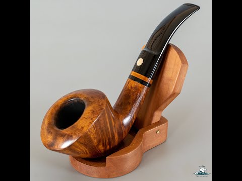 Handmade Mastro De Paja "Castanea" Smooth Bent Dublin Straight Grain 9mm *SOLD*