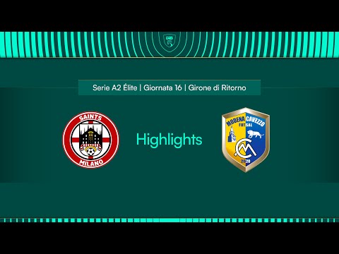 Saints Milano-Modena Cavezzo 3-3 | 16ª giornata | Serie A2 Élite 2024/2025 - Girone A | Highlights