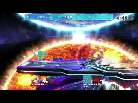 SOS9 Winners Finals - V3|El Conusmer (Toon Link) vs Skylar (Mr. Game & Watch)