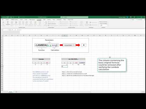 LAMBDA explained for all Excel users! Showing how easy  for Excel users to create Lambda functions!
