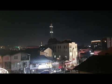Adhan - Call to prayer in Pristina, Kosovo