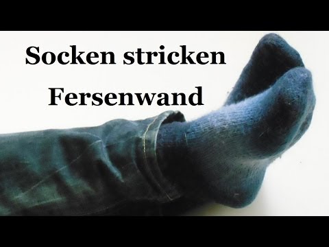 Knitting socks - heel wall - part 2