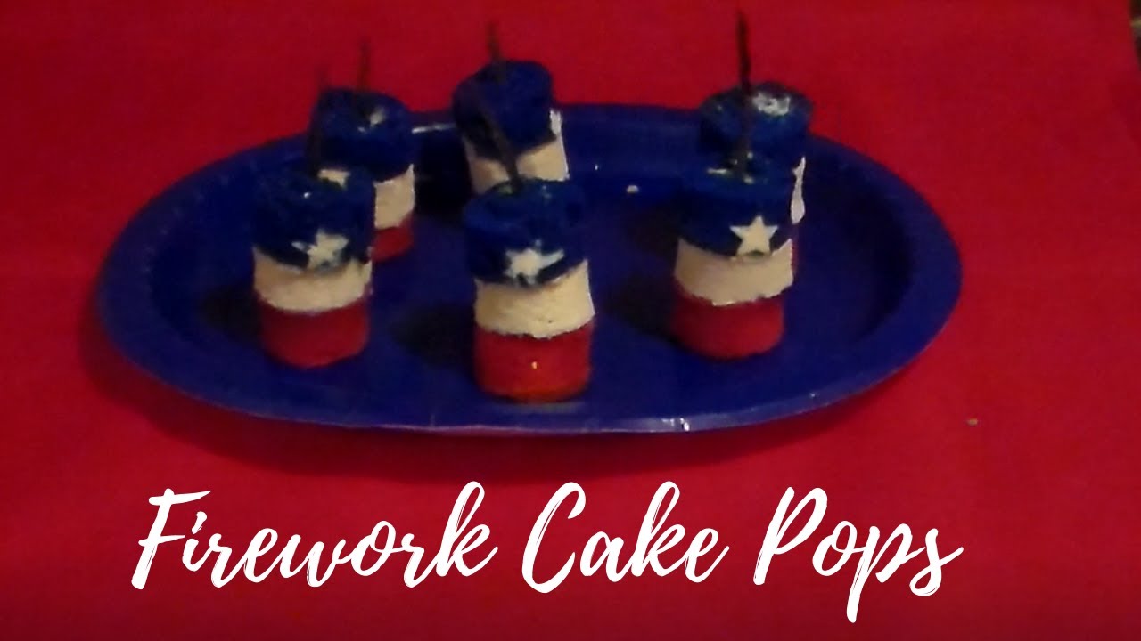 Fireworks Cake Pops|  With Hidden Star Inside Cake