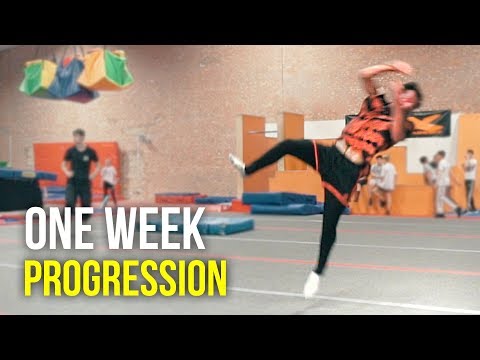 My Insane 1 WEEK Tricking Progression!
