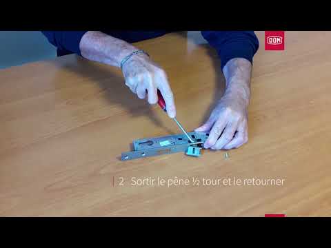 Serrure à larder à cylindre - à pêne dormant et 1/2 tour - série 7 MÉTALUX