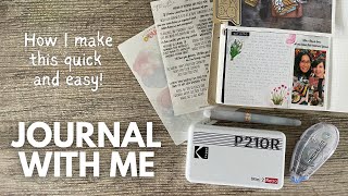 Journal With Me // Using up my supplies to make a cute spread! #journaling #fountainpen